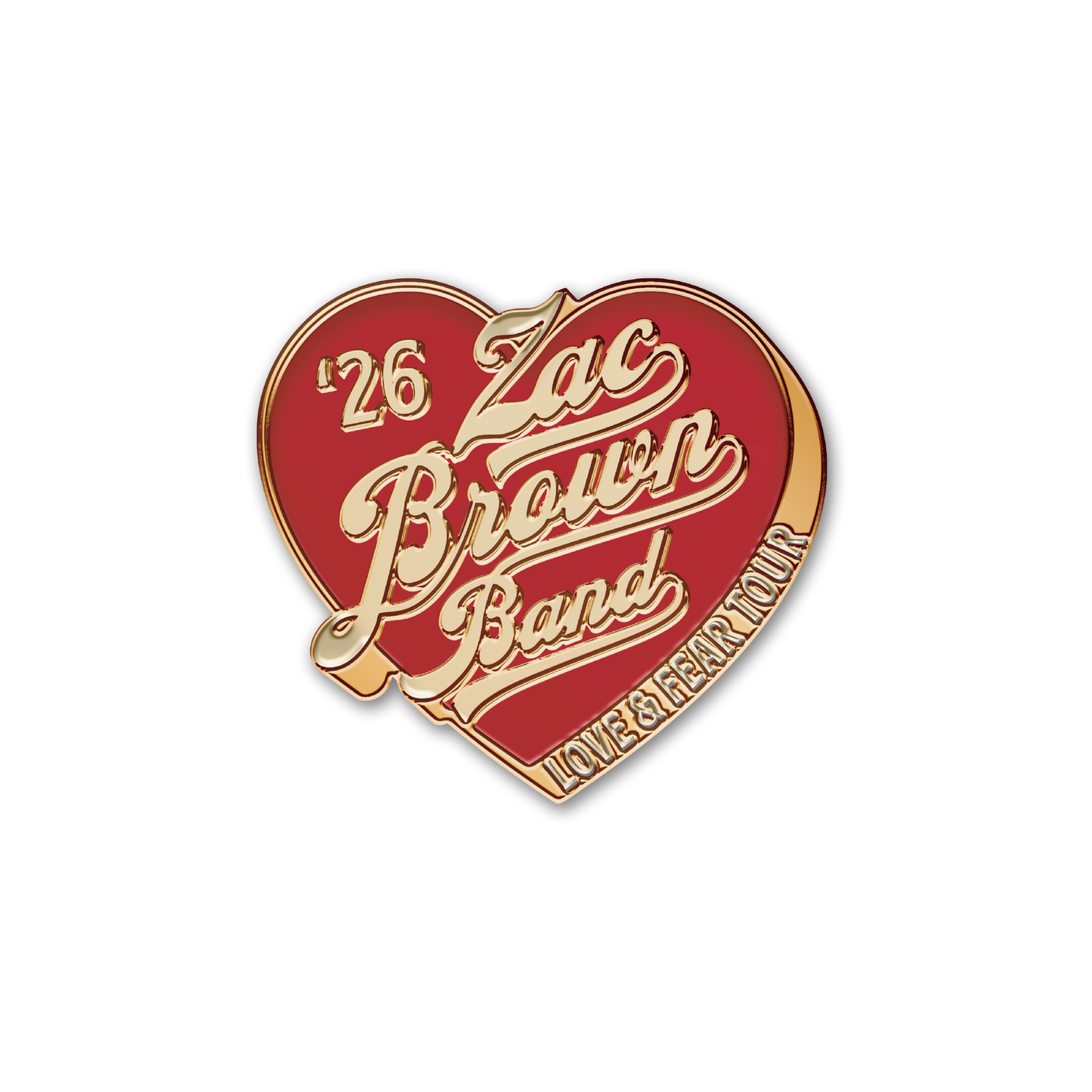 '26 Tour Heart Enamel Pink