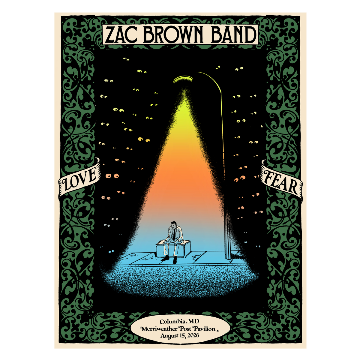 Columbia Love and Fear Tour Poster