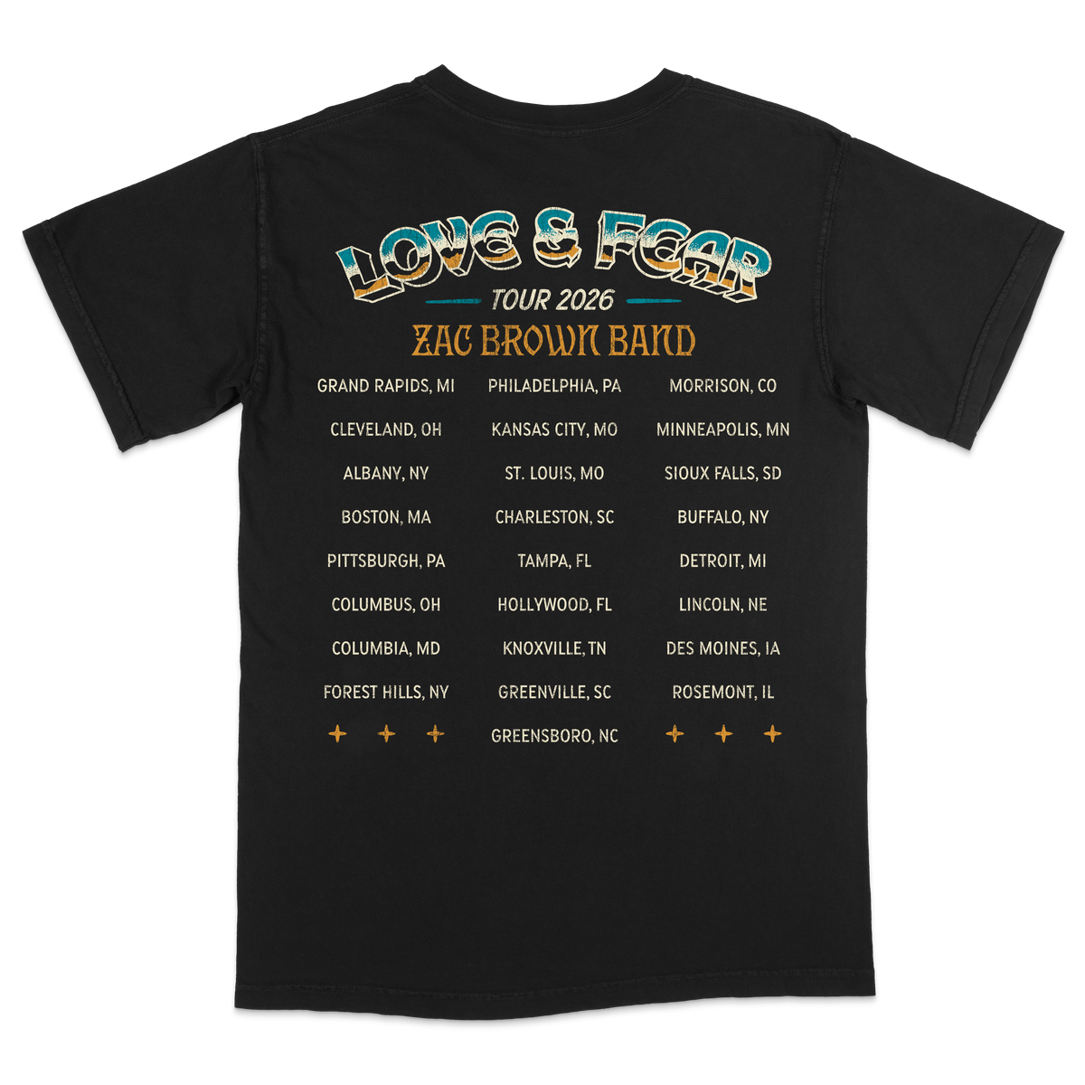 Classic Rock Tour Black Tee