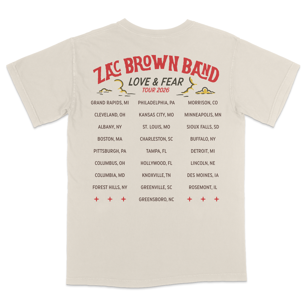 Mermaid Tour Cream Tee