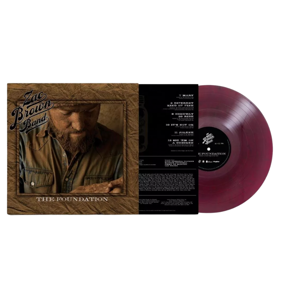 The Foundation - Zac Brown Band Purple Vinyl