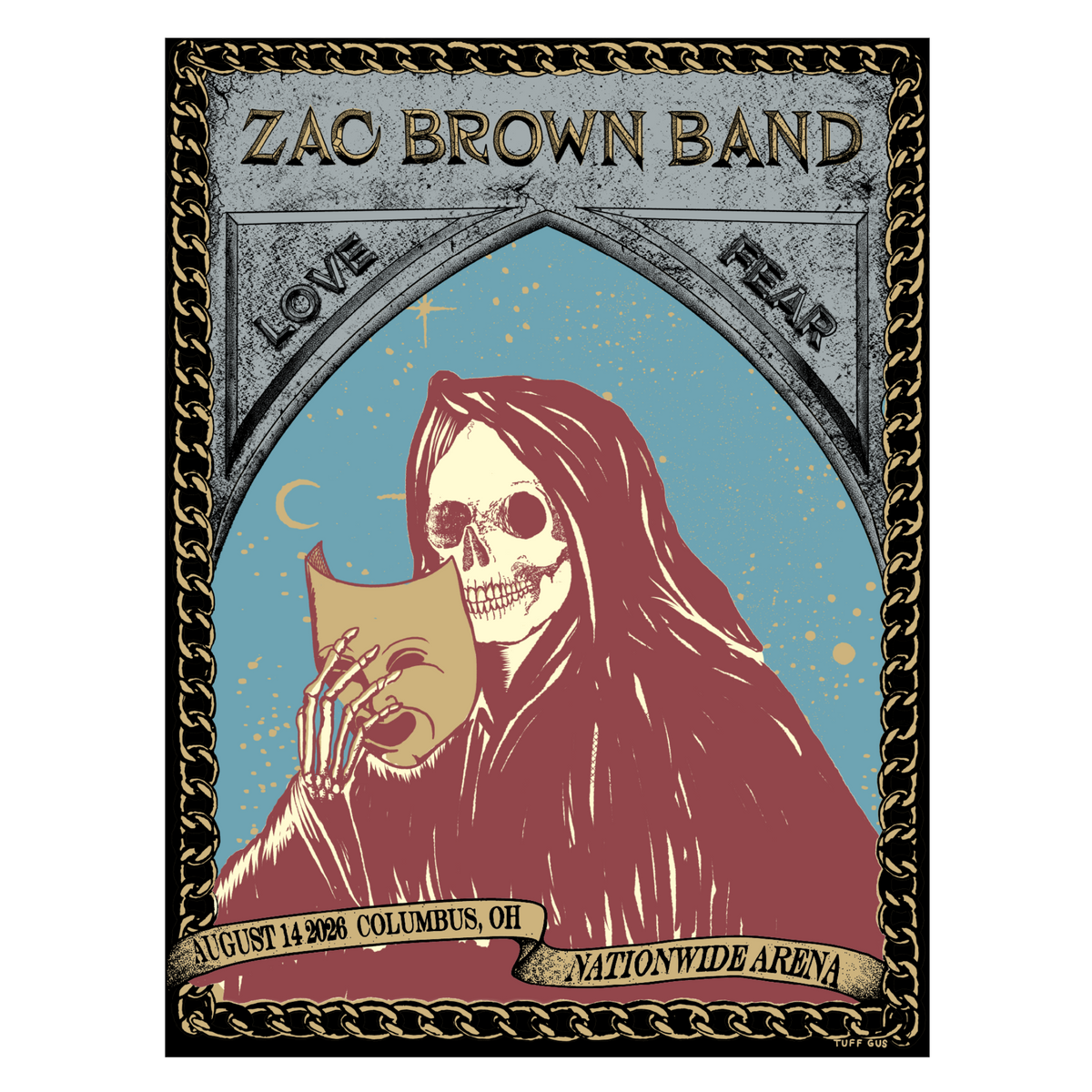 Columbus Foil Love and Fear Tour Poster