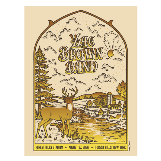 Forest Hills Day 1 Foil Love and Fear Tour Poster