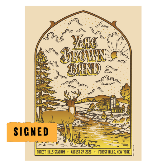 Forest Hills Day 1 Signed Foil Love and Fear Tour Poster