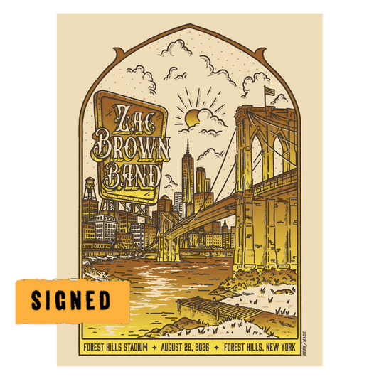 Forest Hills Day 2 Signed Foil Love and Fear Tour Poster