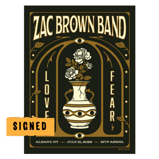 Albany Signed Love and Fear Tour Poster