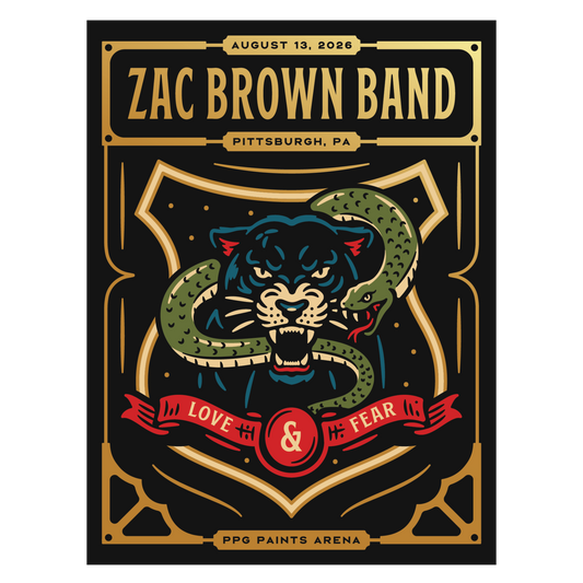 Pittsburgh Foil Love and Fear Tour Poster