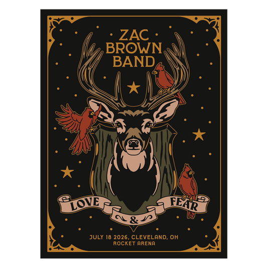 Cleveland Love and Fear Tour Poster