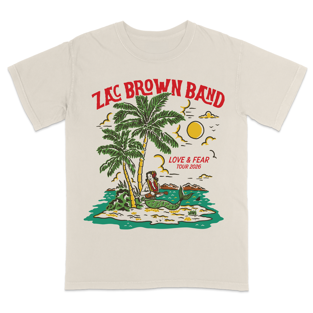 Mermaid Tour Cream Tee