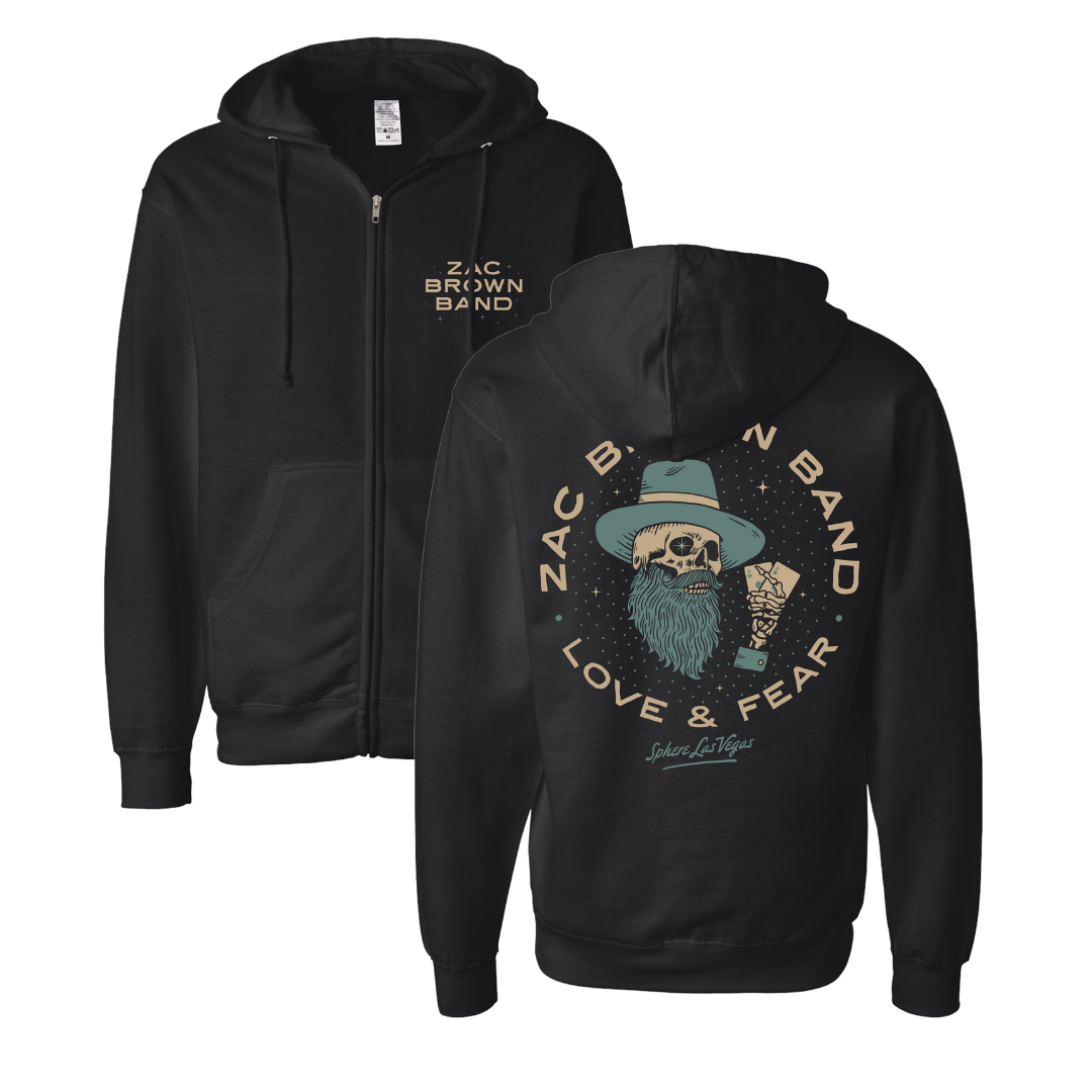 Sphere Skull Zip Hoodie